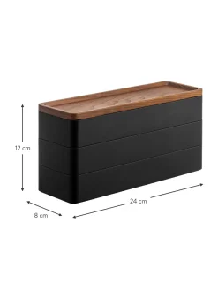 Portagioie Con Coperchio Rin, 3 Scomparti