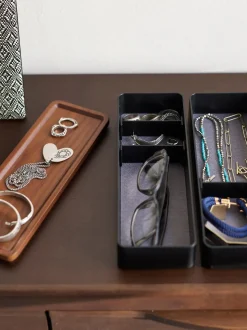 Portagioie Con Coperchio Rin, 3 Scomparti