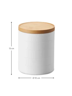 Portagioie Con Coperchio In Legno Tosca, 5 Scomparti