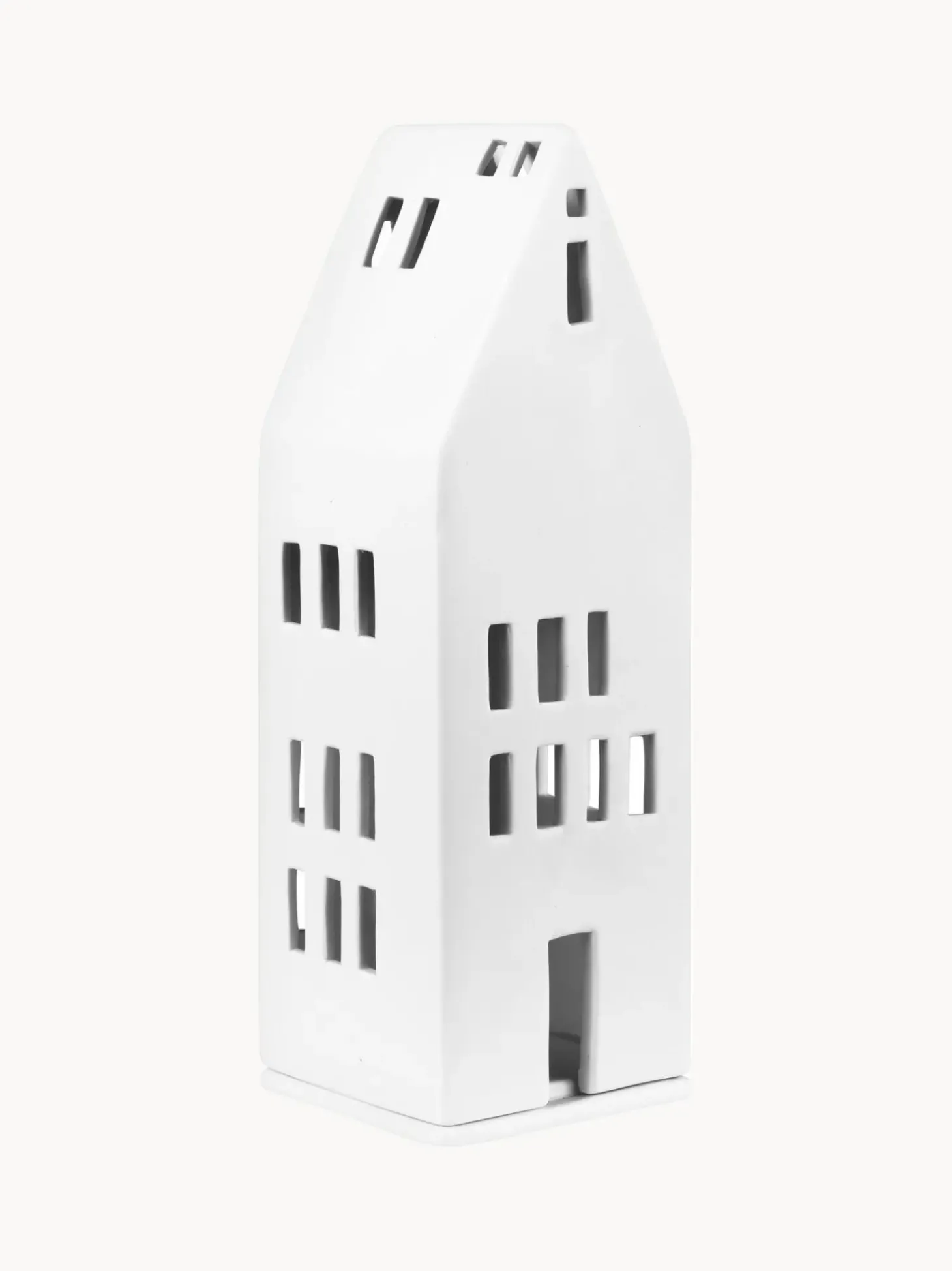 Portalumino Alto In Porcellana Living