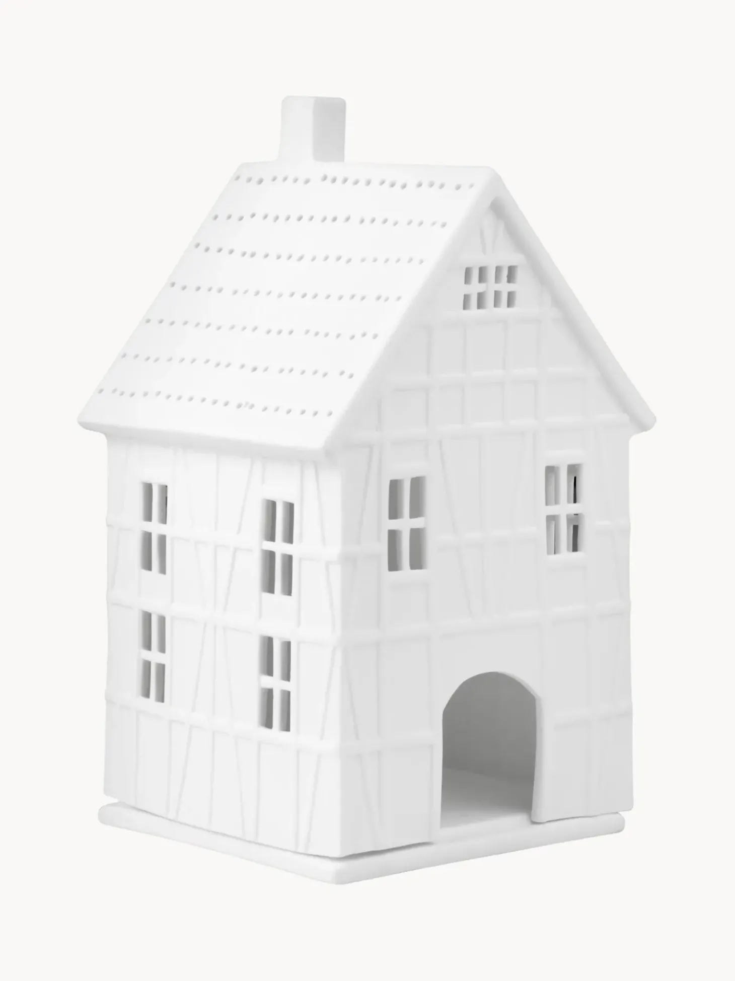 Portalumino Grande In Porcellana Living