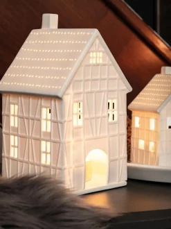 Portalumino Grande In Porcellana Living