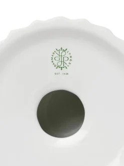 Portalumino In Porcellana Con Superficie Scanalata Tura