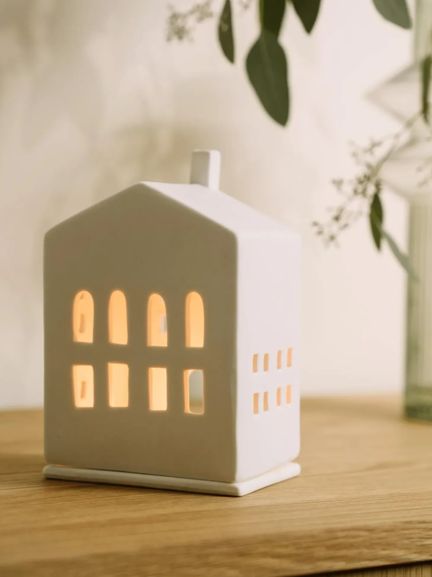 Portalumino In Porcellana Living