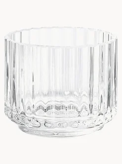 Portalumino In Vetro Soffiato Con Superficie Scanalata Lyngby