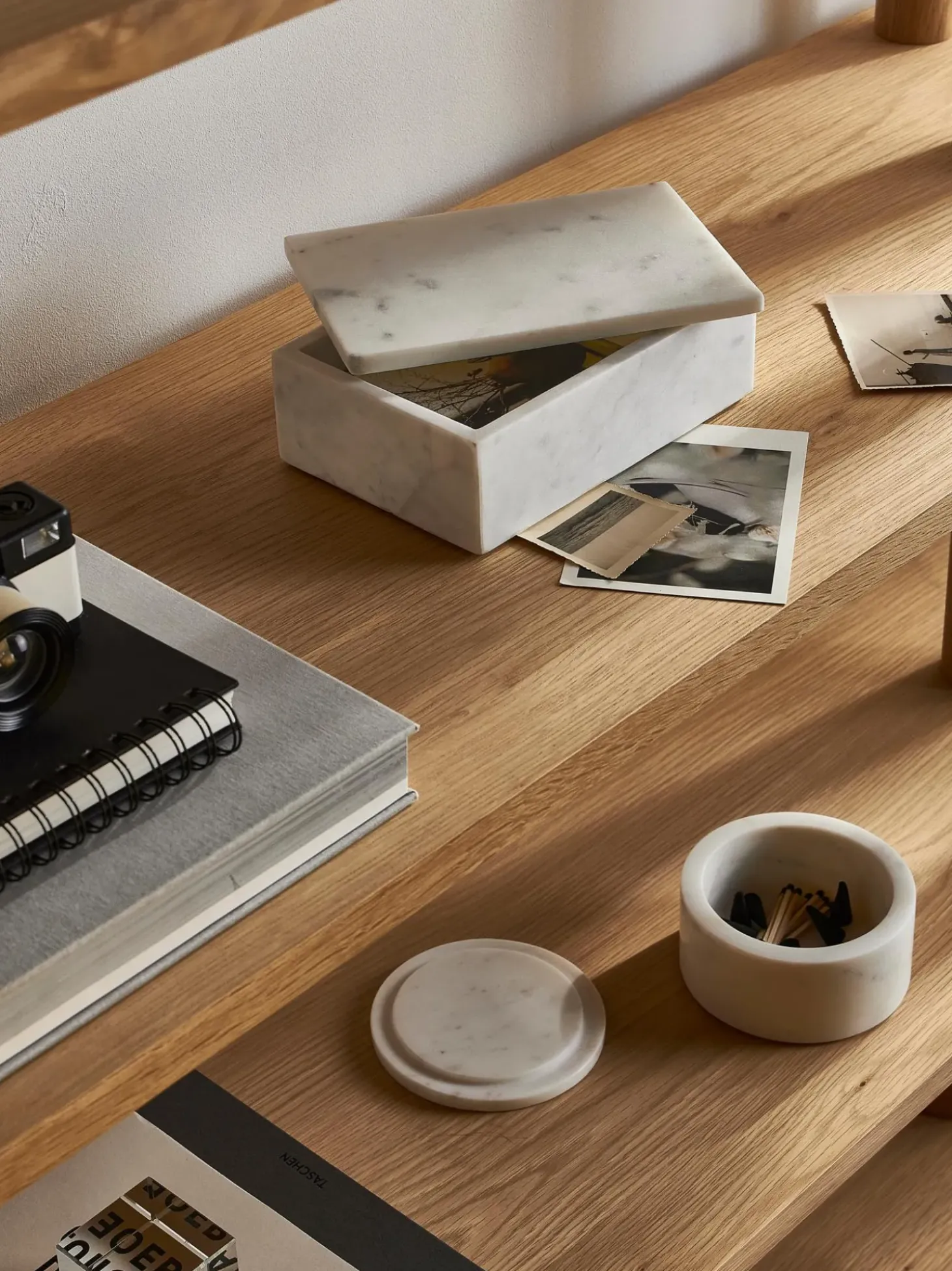 Portaoggetti In Marmo Con Coperchio Venice