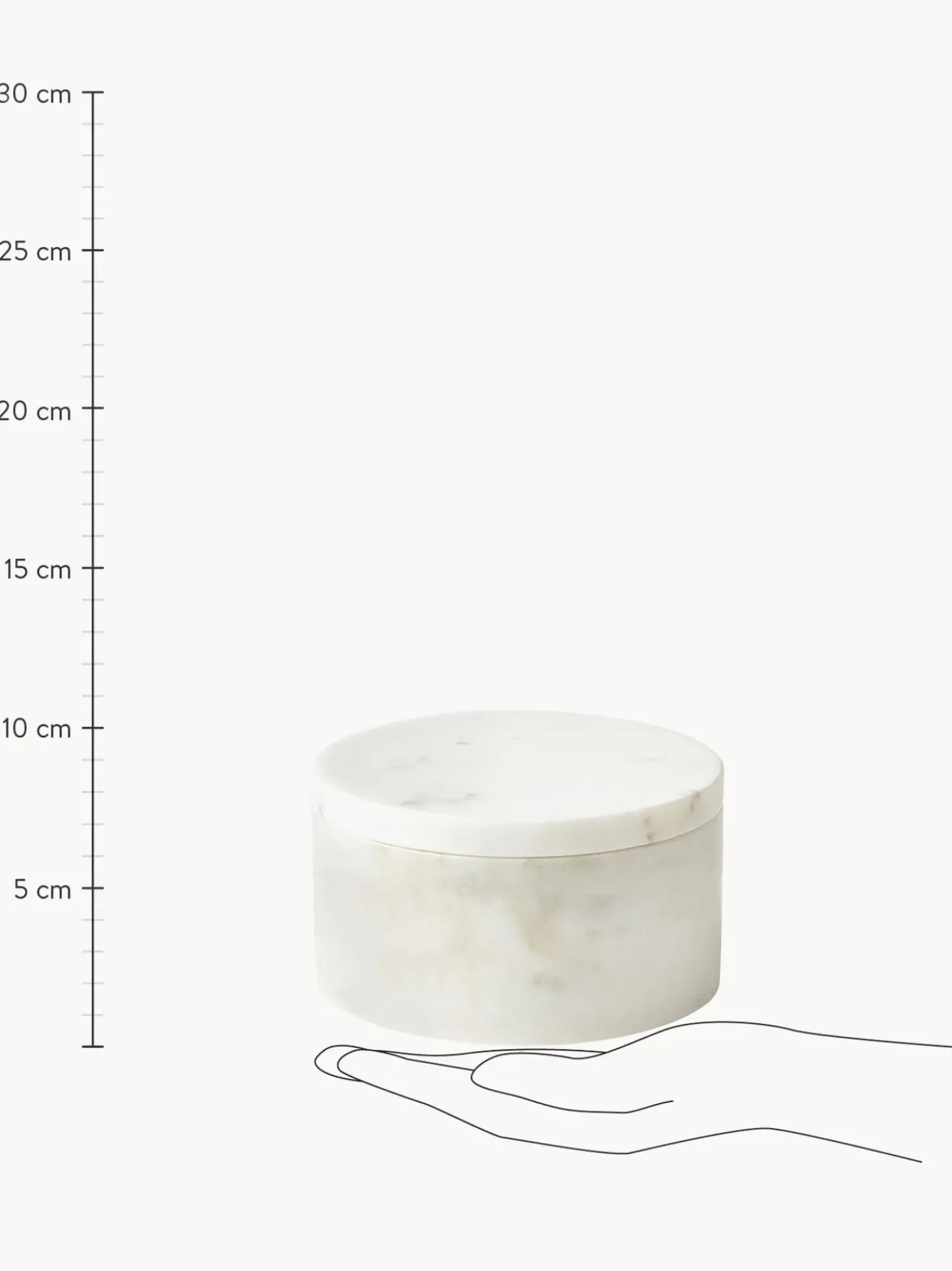 Portaoggetti In Marmo Con Coperchio Venice