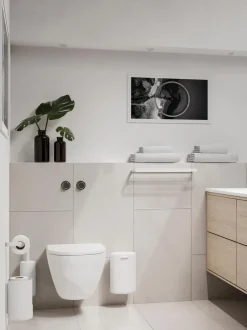 Portarotolo Carta Igienica In Metallo Con Fissaggio A Parete Rim