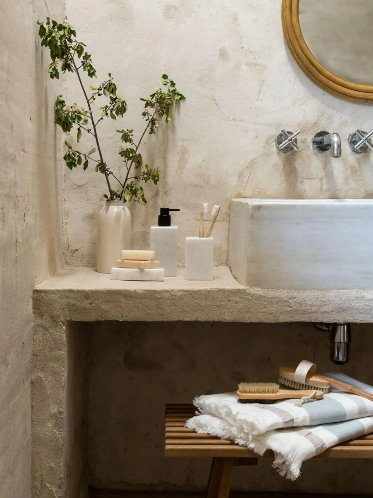 Portaspazzolino In Marmo Andre