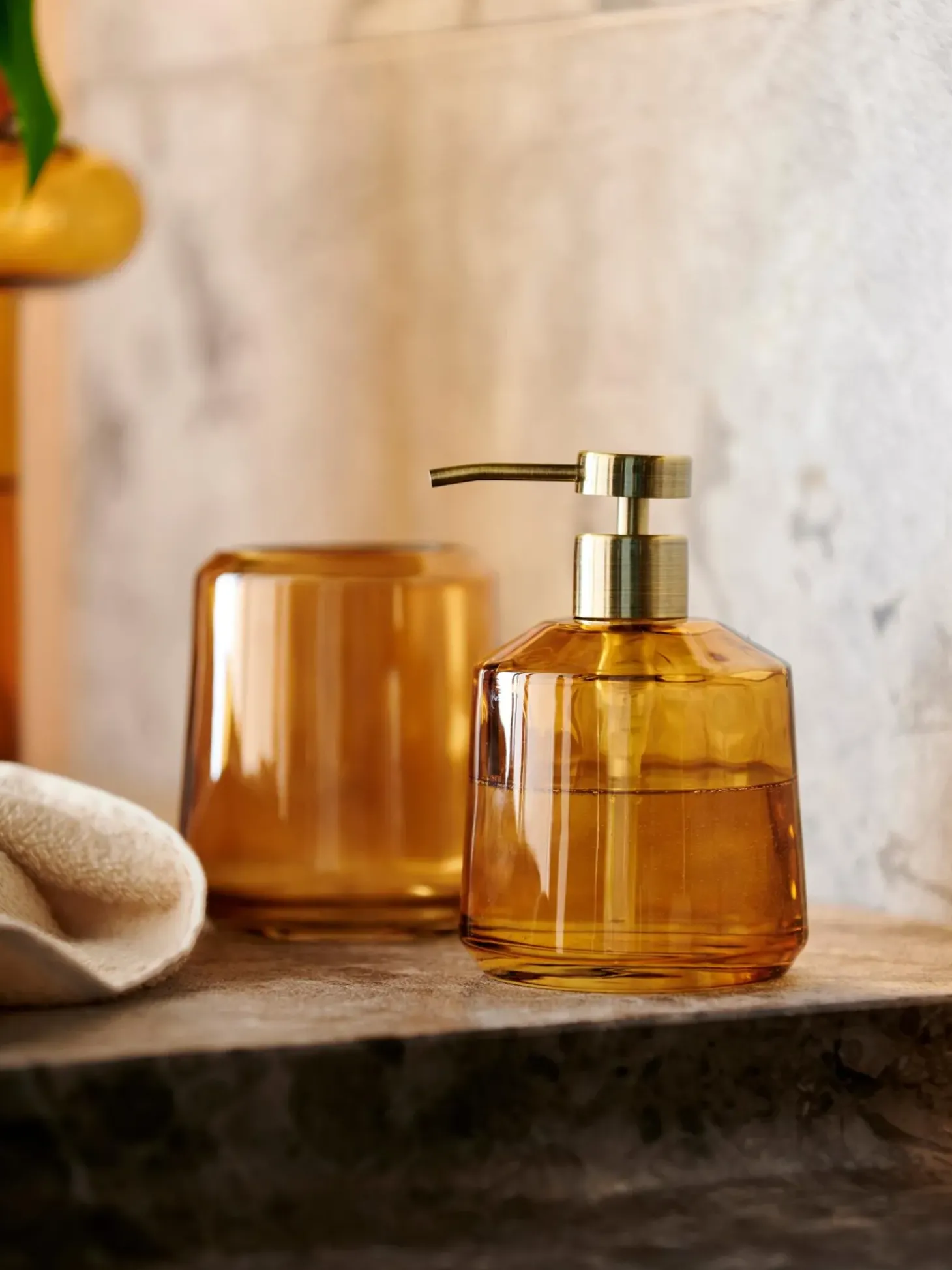 Portaspazzolino In Vetro Vintage