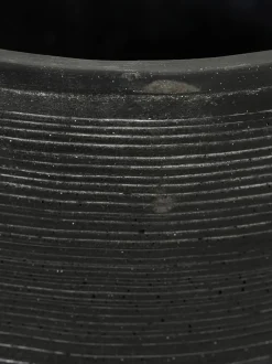 Portavaso Fatto A Mano Superficie Scanalata Ground