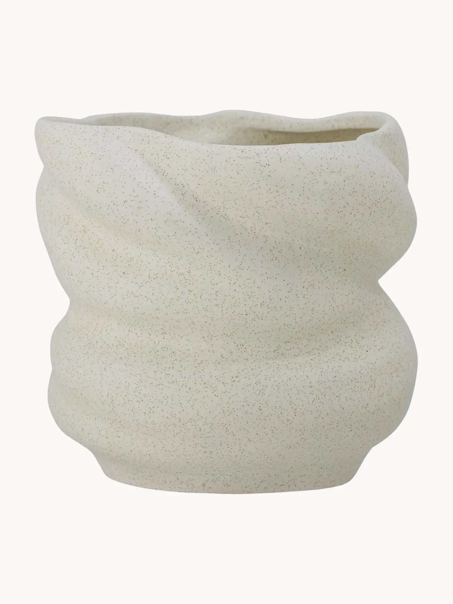 Portavaso In Gres Dalla Forma Organica Orana