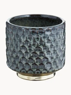 Portavaso Piccolo In Gres Fatto A Mano Dela