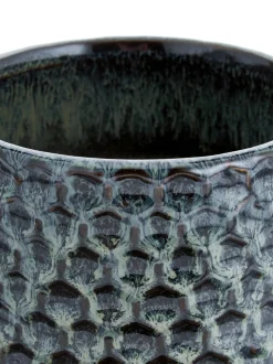 Portavaso Piccolo In Gres Fatto A Mano Dela