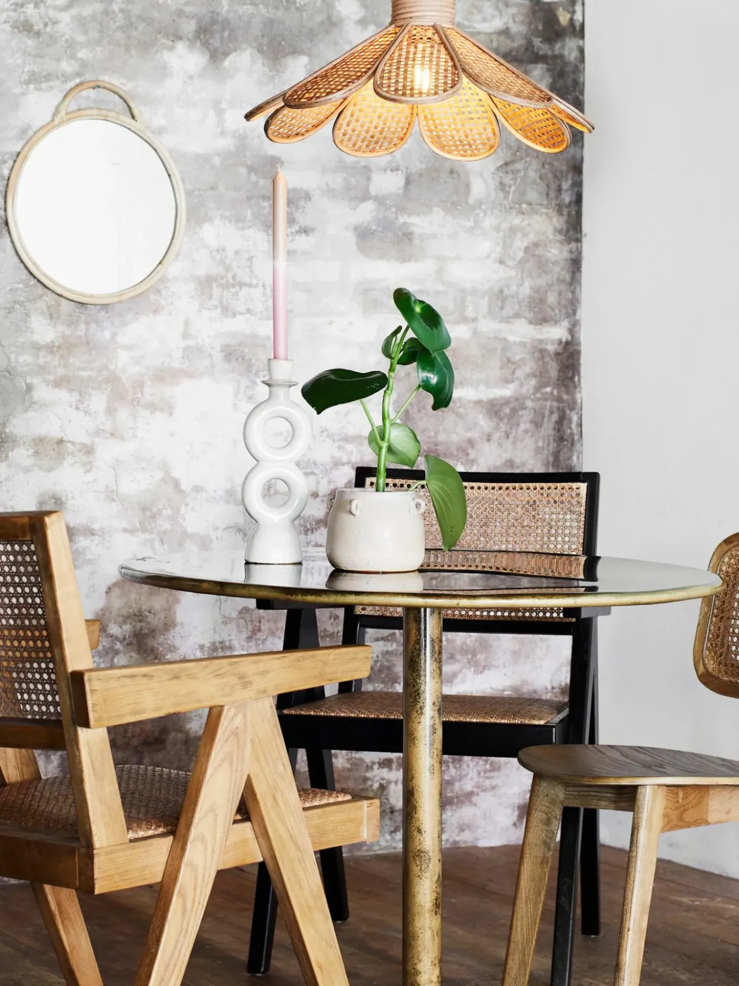 Portavaso Xs In Gres Effetto Vintage Rings