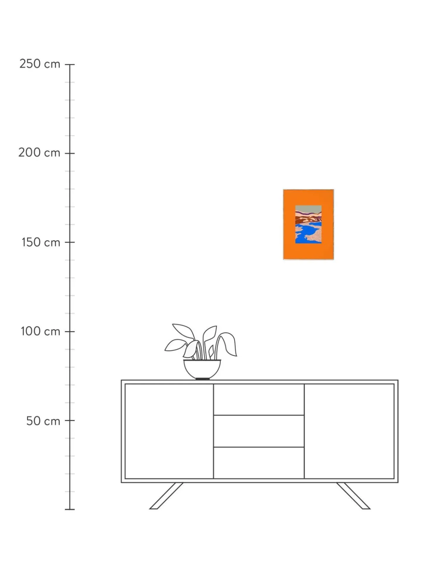 Poster Orange Landscape