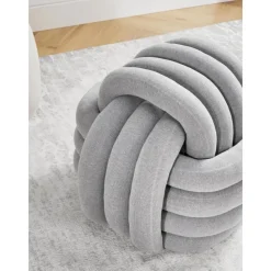 Pouf A Nodo Grigio Twist*Westwing Collection Outlet