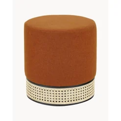 Pouf Color Terracotta Con Intreccio Viennese Mara*Westwing Collection Sale