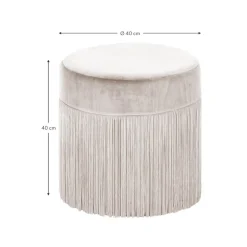 Pouf Con Frange Adriana*Westwing Collection Clearance