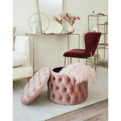 Pouf Contenitore In Velluto Chiara*Westwing Collection Fashion