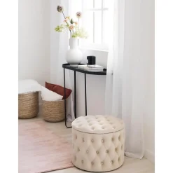 Pouf Contenitore In Velluto Chiara*Westwing Collection New