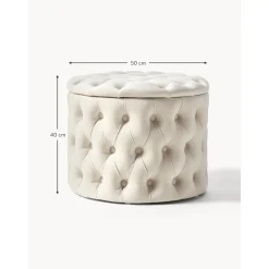 Pouf Contenitore In Velluto Chiara*Westwing Collection New