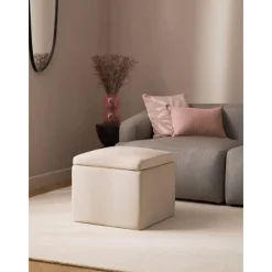 Pouf Contenitore In Velluto Winou*Westwing Collection New