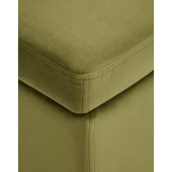 Pouf Contenitore In Velluto Verde Oliva Winou*Westwing Collection Discount