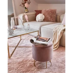 Pouf Contenitore In Velluto Polina*Bizzotto Hot