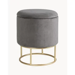 Pouf Contenitore In Velluto Polina*Bizzotto Discount