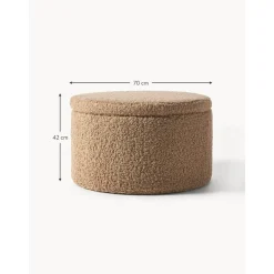 Pouf Contenitore Xl In Teddy Alida*Westwing Collection Fashion