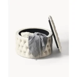 Pouf Contenitore Xl In Velluto Chiara*Westwing Collection Outlet