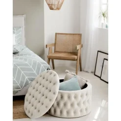 Pouf Contenitore Xl In Velluto Chiara*Westwing Collection Outlet