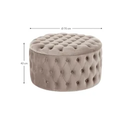 Pouf Contenitore Xl In Velluto Chiara*Westwing Collection Outlet
