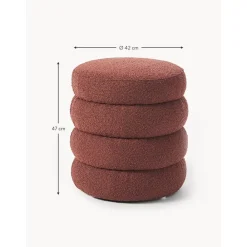 Pouf In Boucle Alto*Westwing Collection Clearance