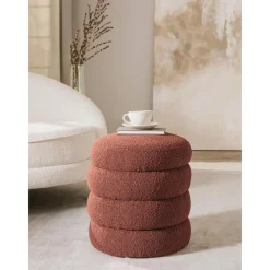 Pouf In Boucle Alto*Westwing Collection Clearance
