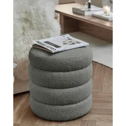 Pouf In Boucle Alto*Westwing Collection Clearance