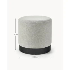 Pouf In Boucle Orchid*Westwing Collection Fashion