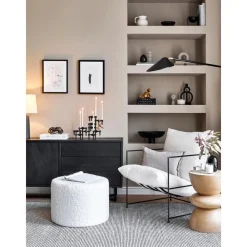 Pouf In Teddy Daisy*Westwing Collection Sale