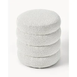 Pouf In Tessuto Boucle Alto*Westwing Collection Clearance