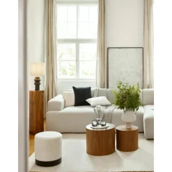 Pouf In Tessuto Boucle Orchid*Westwing Collection Sale