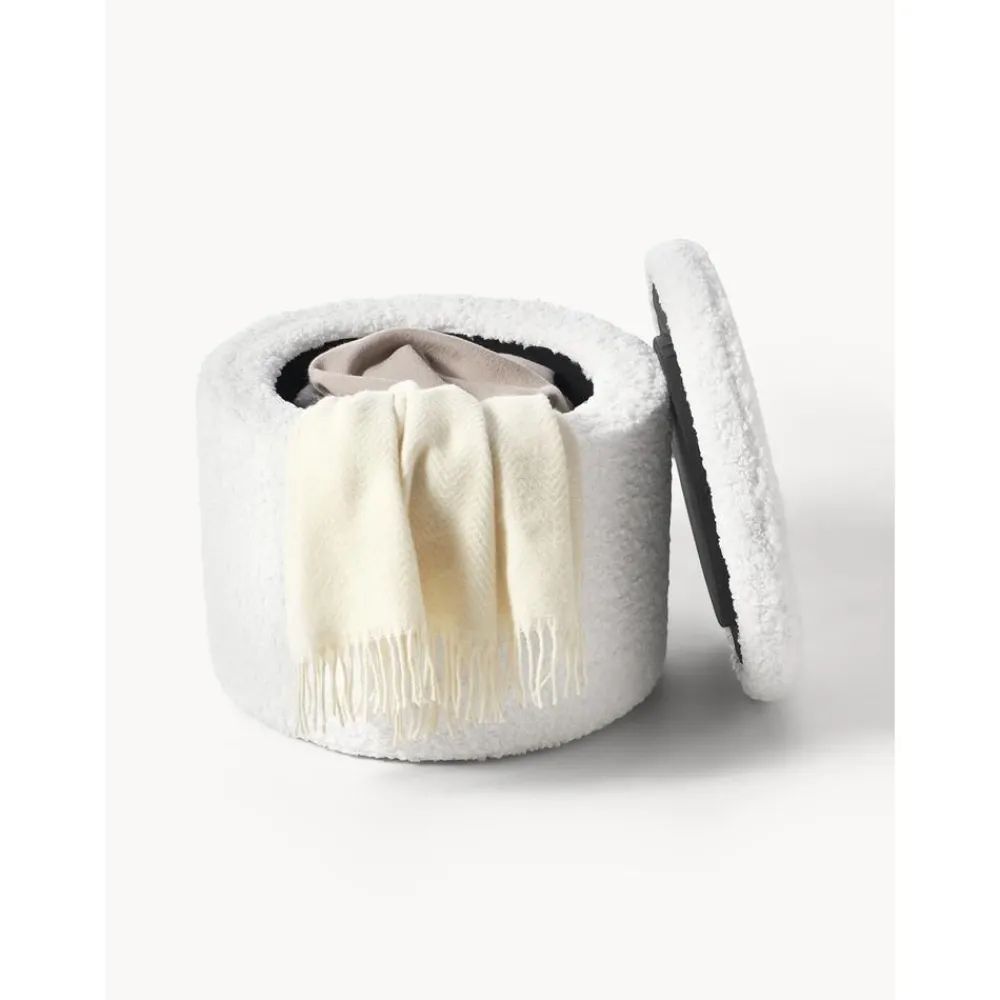 Pouf In Tessuto Teddy Con Vano Contenitore Alida*Westwing Collection Fashion