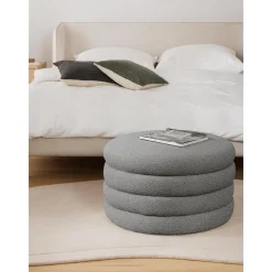 Pouf Xl Contenitore In Boucle Alto*Westwing Collection Clearance