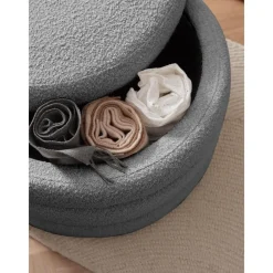 Pouf Xl Contenitore In Boucle Alto*Westwing Collection Clearance