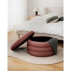 Pouf Xl Contenitore In Boucle Alto*Westwing Collection Best
