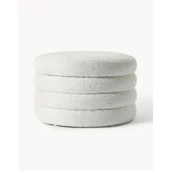 Pouf Xl Contenitore In Boucle Alto*Westwing Collection Clearance