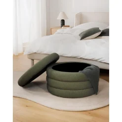 Pouf Xl Contenitore In Boucle Alto*Westwing Collection Discount