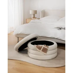 Pouf Xl Contenitore In Velluto Alto*Westwing Collection New