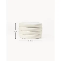 Pouf Xl Contenitore In Velluto Alto*Westwing Collection New