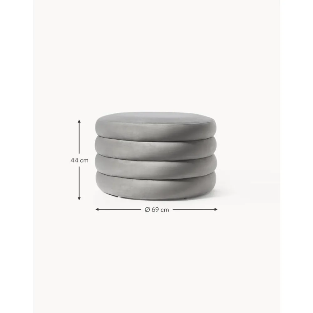 Pouf Xl Contenitore In Velluto Alto*Westwing Collection Sale